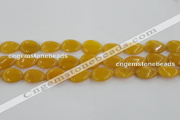 CCN3897 15.5 inches 18*25mm flat teardrop candy jade beads