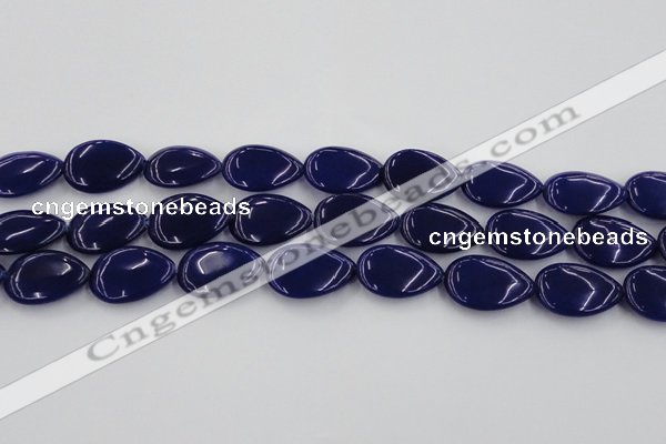 CCN3903 15.5 inches 18*25mm flat teardrop candy jade beads