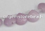 CCN3910 Top-drilled 13*13mm briolette candy jade beads wholesale