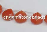 CCN3913 Top-drilled 13*13mm briolette candy jade beads wholesale