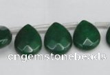 CCN3936 Top-drilled 12*15mm briolette candy jade beads wholesale