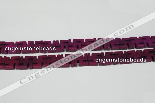 CCN3960 15.5 inches 20*20mm svastika candy jade beads wholesale