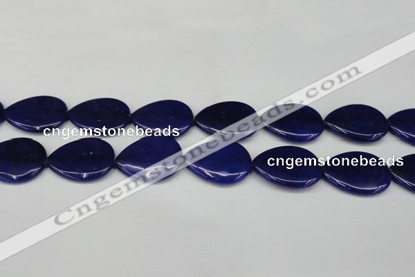 CCN3978 15.5 inches 30*40mm flat teardrop candy jade beads