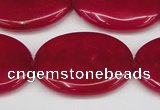 CCN3988 15.5 inches 30*40mm oval candy jade beads wholesale