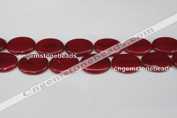 CCN3989 15.5 inches 30*40mm oval candy jade beads wholesale