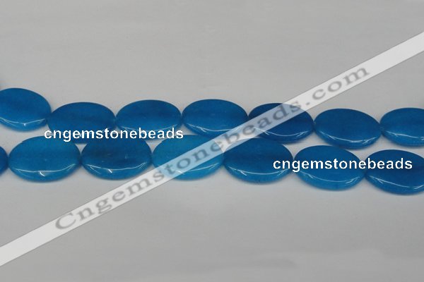 CCN3994 15.5 inches 30*40mm oval candy jade beads wholesale
