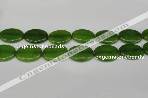 CCN3996 15.5 inches 30*40mm oval candy jade beads wholesale