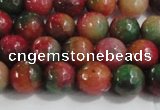 CCN4001 15 inches 6mm faceted round candy jade beads wholesale