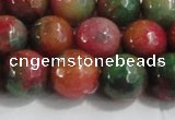 CCN4004 15 inches 12mm faceted round candy jade beads wholesale