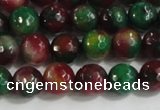 CCN4010 15 inches 6mm faceted round candy jade beads wholesale