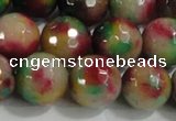 CCN4014 15 inches 14mm faceted round candy jade beads wholesale