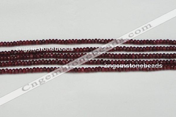 CCN4104 15.5 inches 2*4mm faceted rondelle candy jade beads