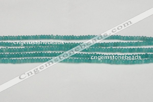 CCN4106 15.5 inches 2*4mm faceted rondelle candy jade beads