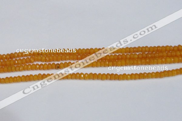 CCN4120 15.5 inches 4*6mm faceted rondelle candy jade beads