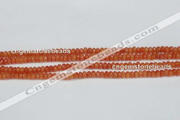 CCN4121 15.5 inches 4*6mm faceted rondelle candy jade beads