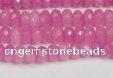 CCN4123 15.5 inches 4*6mm faceted rondelle candy jade beads