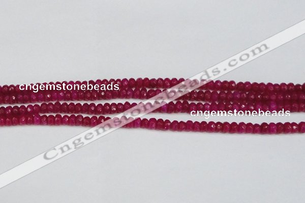 CCN4124 15.5 inches 4*6mm faceted rondelle candy jade beads