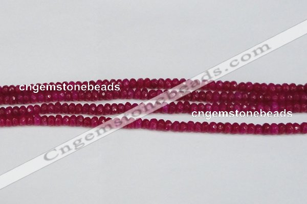 CCN4124 15.5 inches 4*6mm faceted rondelle candy jade beads