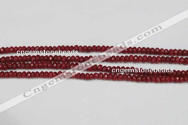 CCN4127 15.5 inches 4*6mm faceted rondelle candy jade beads