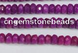 CCN4129 15.5 inches 4*6mm faceted rondelle candy jade beads