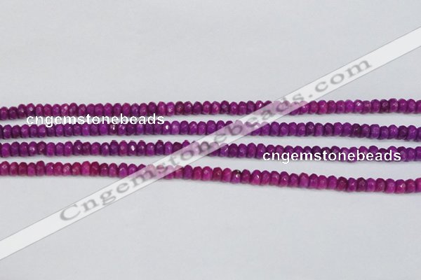 CCN4129 15.5 inches 4*6mm faceted rondelle candy jade beads