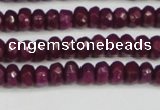 CCN4130 15.5 inches 4*6mm faceted rondelle candy jade beads
