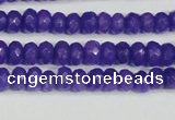 CCN4131 15.5 inches 4*6mm faceted rondelle candy jade beads