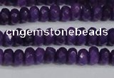 CCN4132 15.5 inches 4*6mm faceted rondelle candy jade beads