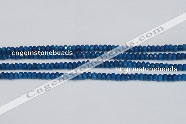 CCN4134 15.5 inches 4*6mm faceted rondelle candy jade beads