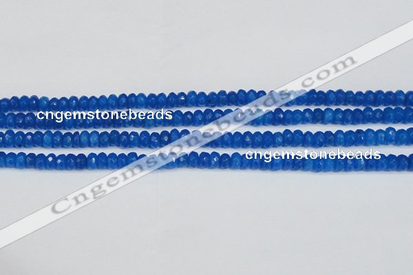 CCN4135 15.5 inches 4*6mm faceted rondelle candy jade beads