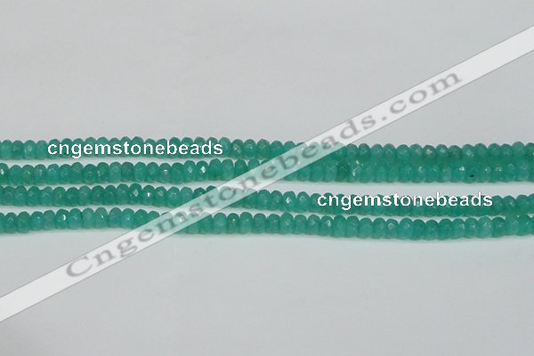 CCN4137 15.5 inches 4*6mm faceted rondelle candy jade beads