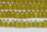 CCN4139 15.5 inches 4*6mm faceted rondelle candy jade beads
