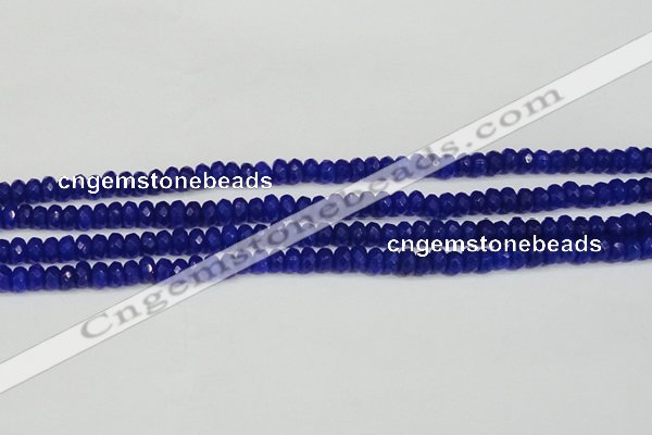 CCN4142 15.5 inches 4*6mm faceted rondelle candy jade beads