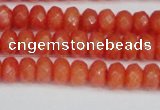 CCN4153 15.5 inches 5*8mm faceted rondelle candy jade beads