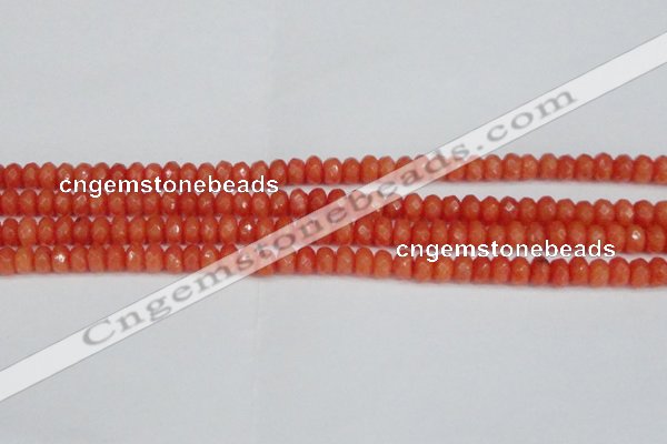 CCN4153 15.5 inches 5*8mm faceted rondelle candy jade beads