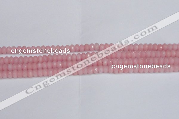 CCN4154 15.5 inches 5*8mm faceted rondelle candy jade beads