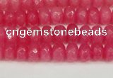 CCN4156 15.5 inches 5*8mm faceted rondelle candy jade beads