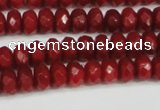 CCN4158 15.5 inches 5*8mm faceted rondelle candy jade beads