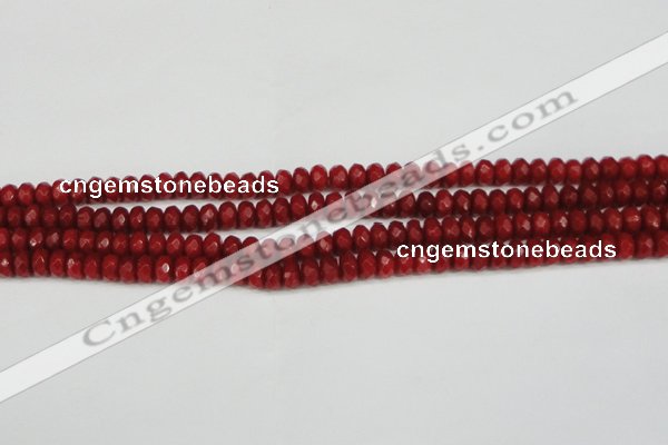 CCN4158 15.5 inches 5*8mm faceted rondelle candy jade beads