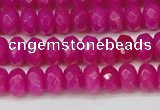 CCN4161 15.5 inches 5*8mm faceted rondelle candy jade beads