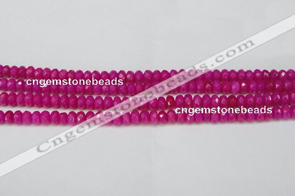 CCN4161 15.5 inches 5*8mm faceted rondelle candy jade beads