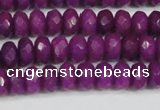 CCN4162 15.5 inches 5*8mm faceted rondelle candy jade beads