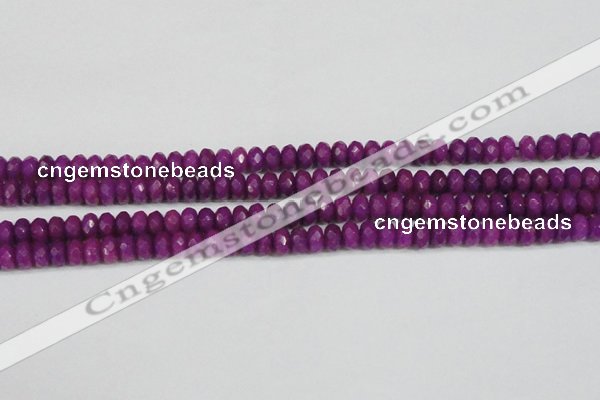 CCN4162 15.5 inches 5*8mm faceted rondelle candy jade beads