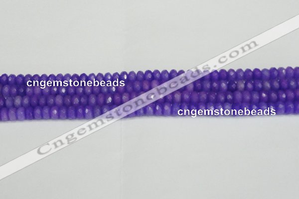 CCN4163 15.5 inches 5*8mm faceted rondelle candy jade beads