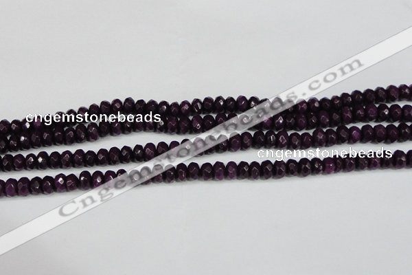 CCN4164 15.5 inches 5*8mm faceted rondelle candy jade beads