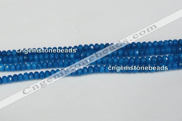 CCN4165 15.5 inches 5*8mm faceted rondelle candy jade beads