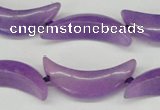 CCN418 15.5 inches 8*30mm curved moon candy jade beads wholesale