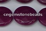 CCN4183 15.5 inches 20mm faceted coin candy jade beads wholesale