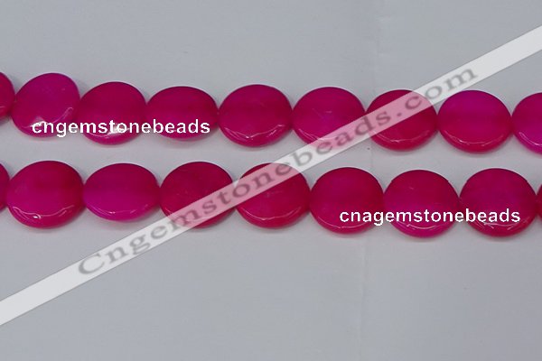 CCN4185 15.5 inches 20mm faceted coin candy jade beads wholesale