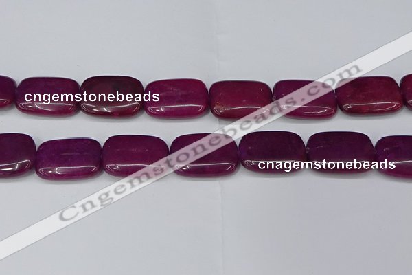 CCN4195 15.5 inches 18*25mm rectangle candy jade beads wholesale